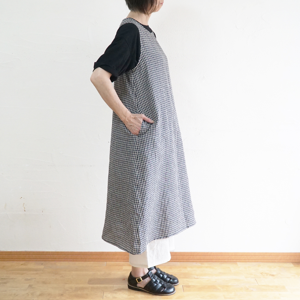 リネンワンピース 