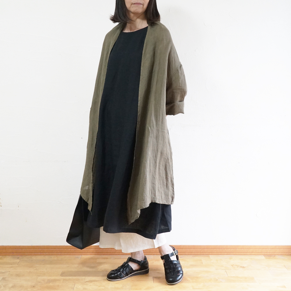 リネンカーディガン 