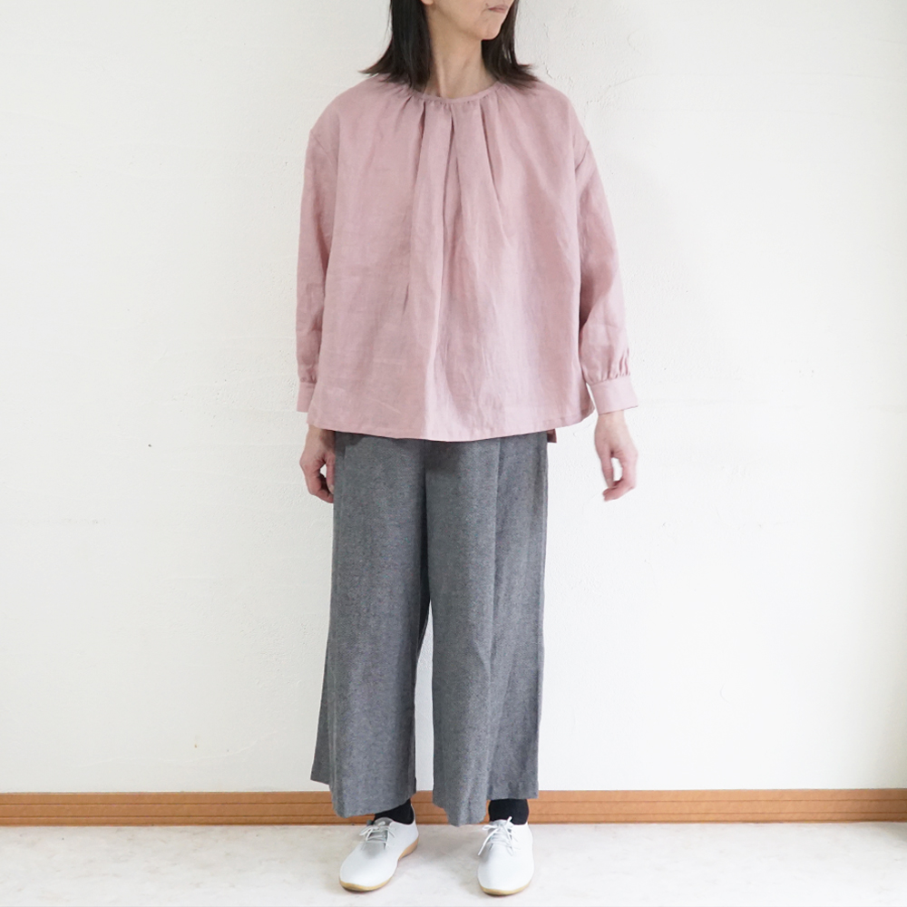 リネンブラウス 