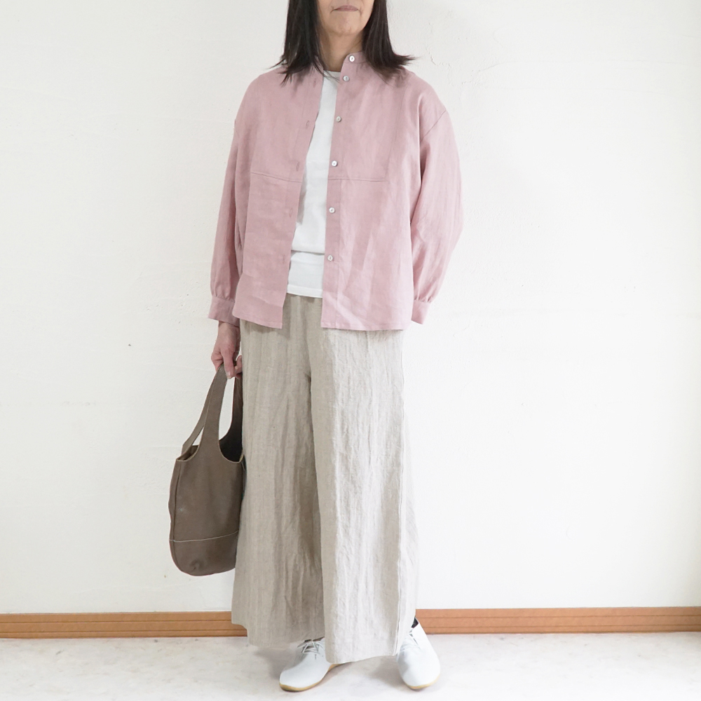 リネンブラウス 