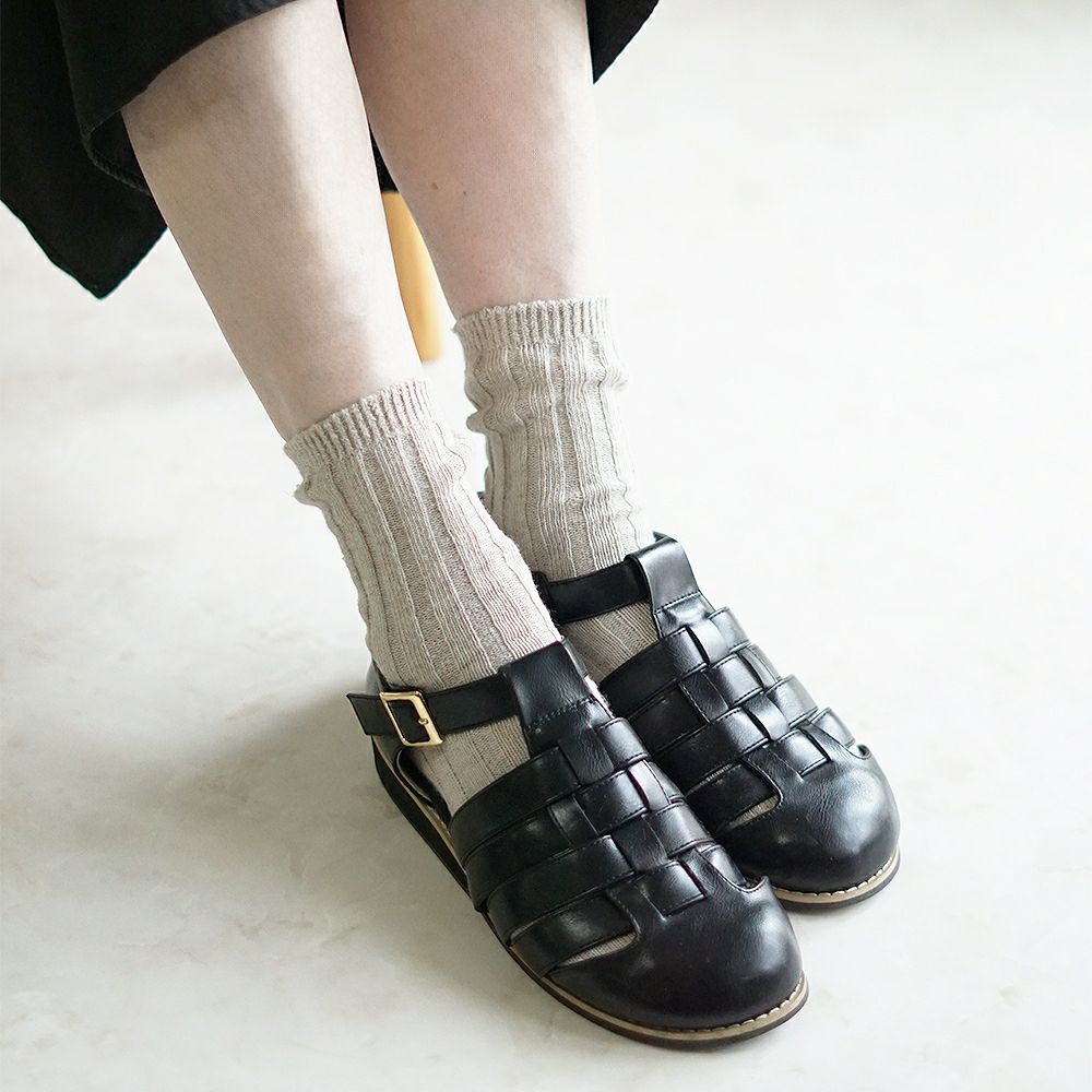 Branch m‘.,ブランチエム,ナチュラル,30代,40代,50代,60代,リネン,ゆったり,ざっくり,ソックス,靴下,リネン靴下,リネンソックス,