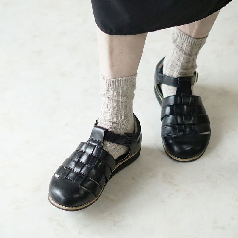 Branch m‘.,ブランチエム,ナチュラル,30代,40代,50代,60代,リネン,ゆったり,ざっくり,ソックス,靴下,リネン靴下,リネンソックス,