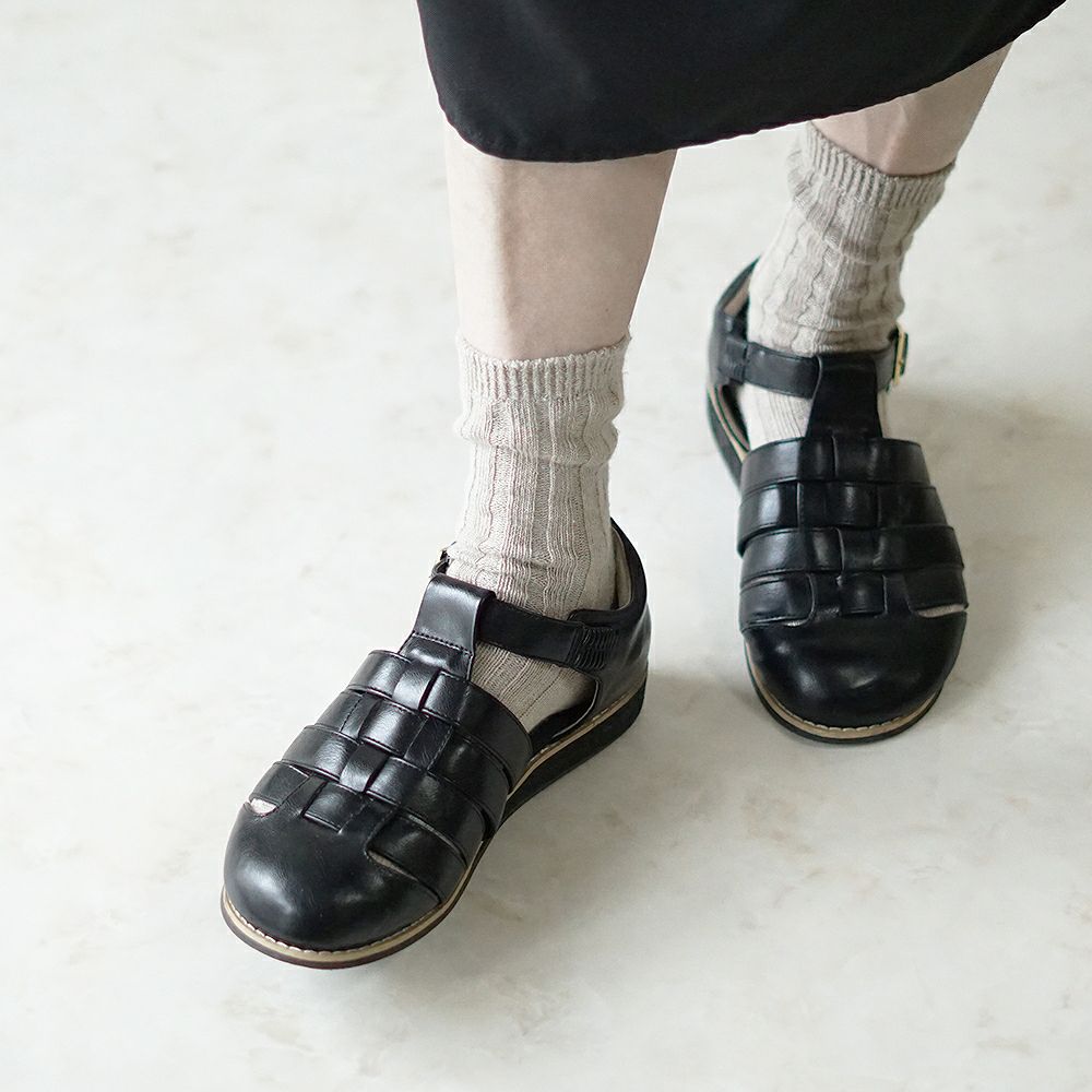 Branch m‘.,ブランチエム,ナチュラル,30代,40代,50代,60代,リネン,ゆったり,ざっくり,ソックス,靴下,リネン靴下,リネンソックス,