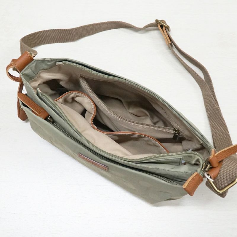 TL11776】 【新色登場】toleur ナイロンドット/カウレザーミニ