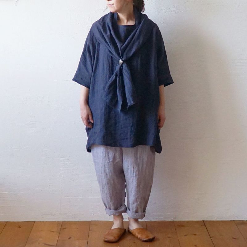 Branch m‘.,ブランチエム,ナチュラル,30代,40代,50代,60代,リネン,ゆったり,パンツ,リネンパンツ,テーパードパンツ,テーパード,アンダーパンツ,ペチパンツ,Makuake,