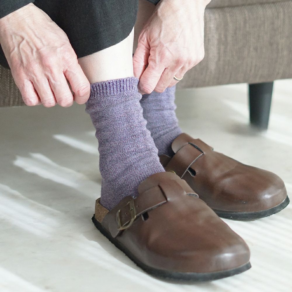 Branch m‘.,ブランチエム,ナチュラル,30代,40代,50代,60代,コットン,ゆったり,靴下,ソックス,綿ソックス,コットンソックス,ウール,ウールソックス