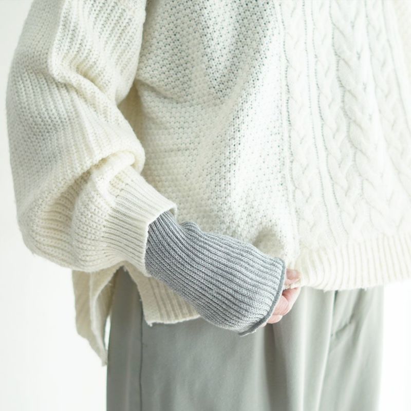 Branch m‘.,ブランチエム,ナチュラル,30代,40代,50代,60代,コットン,ゆったり,靴下,ソックス,レッグウォーマー,レッグカバー,アームウォーマー