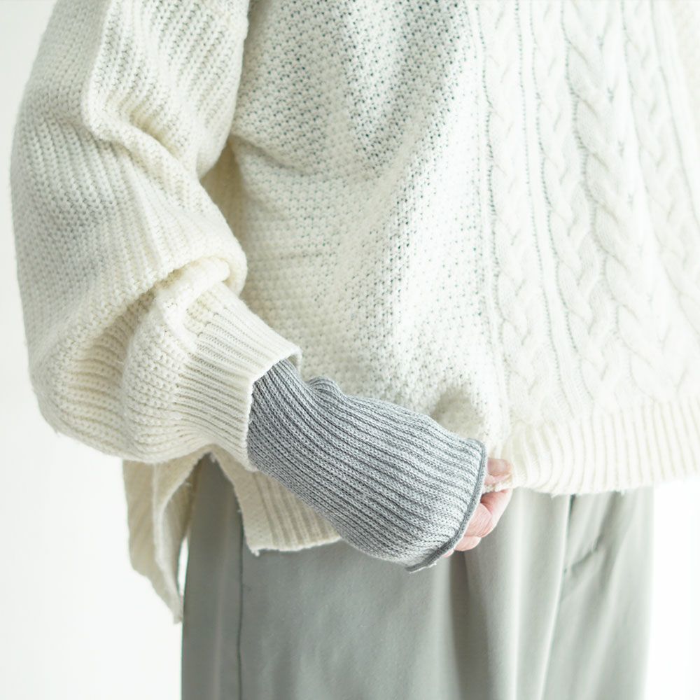 Branch m‘.,ブランチエム,ナチュラル,30代,40代,50代,60代,コットン,ゆったり,靴下,ソックス,レッグウォーマー,レッグカバー,アームウォーマー