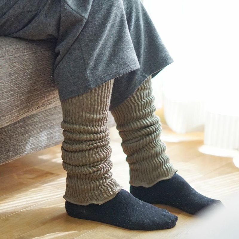 Branch m‘.,ブランチエム,ナチュラル,30代,40代,50代,60代,コットン,ゆったり,靴下,ソックス,レッグウォーマー,レッグカバー,アームウォーマー