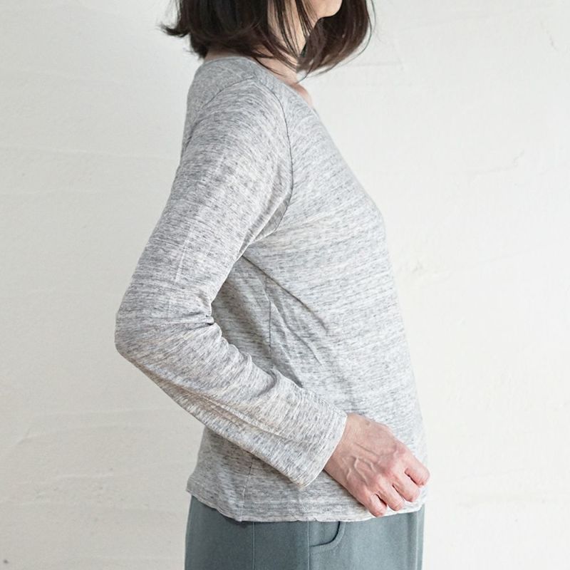 Branch m‘.,ブランチエム,ナチュラル,30代,40代,50代,60代,コットン,ゆったり,ガーゼ,インナー,肌着,肌に優しい,敏感肌,ロングスリーブ,長袖