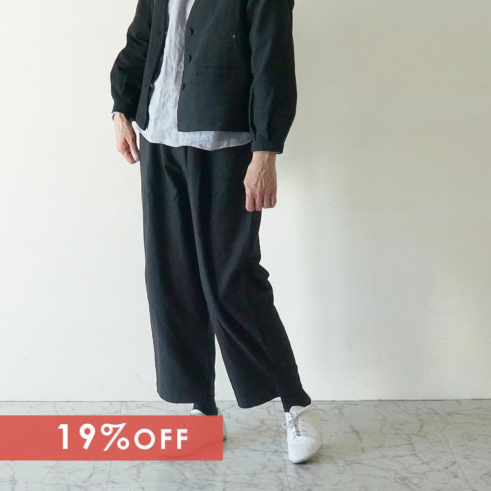 Branch m‘.,ブランチエム,ナチュラル,30代,40代,50代,60代,ゆったり,綿,コットン,リネン,コットンリネン,bluewillow,パンツ,コットンリネンパンツ,タックパンツ,テーパード,テーパードパンツ,ストレートパンツ