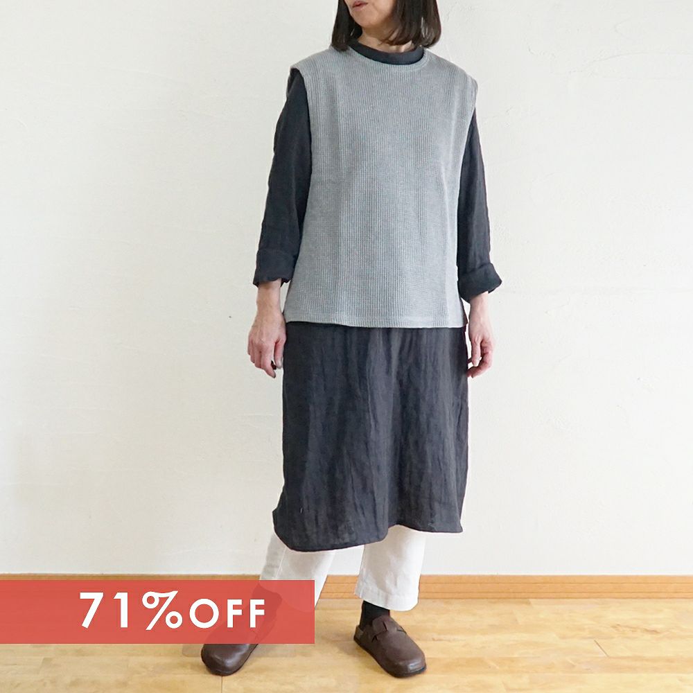 Branch m‘.,ブランチエム,ナチュラル,30代,40代,50代,60代,ゆったり,綿,コットン,リネン,ダブルガーゼ,リネンダブルガーゼ,リネンコットン,ワンピース,リネンワンピース