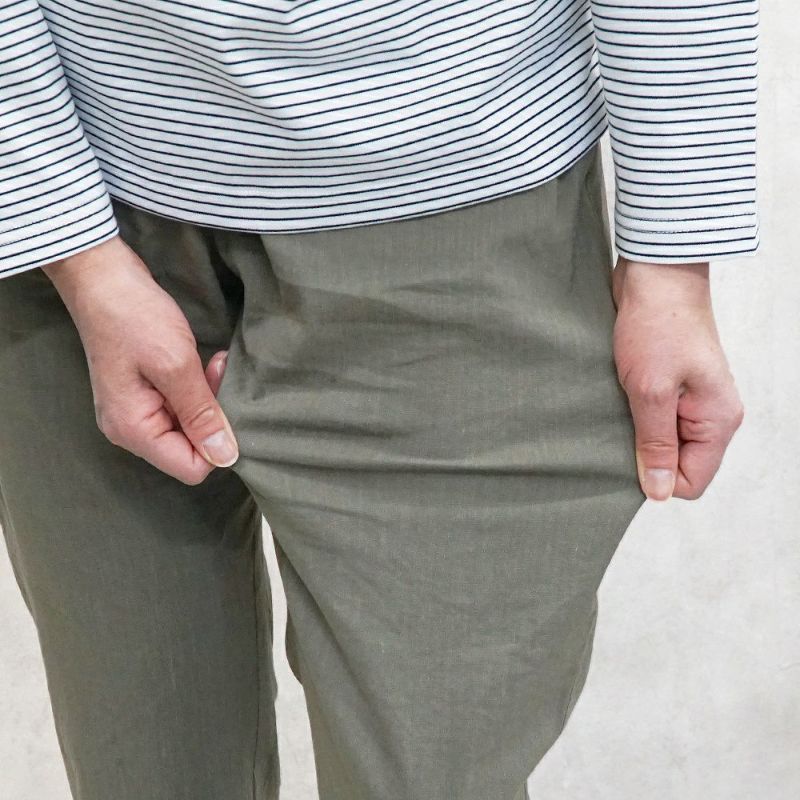 Branch m‘.,ブランチエム,ナチュラル,30代,40代,50代,60代,コットン,ゆったり,ストレッチ,ストレートパンツ,アンダーパンツ,ストレッチパンツ,リネンパンツ,
