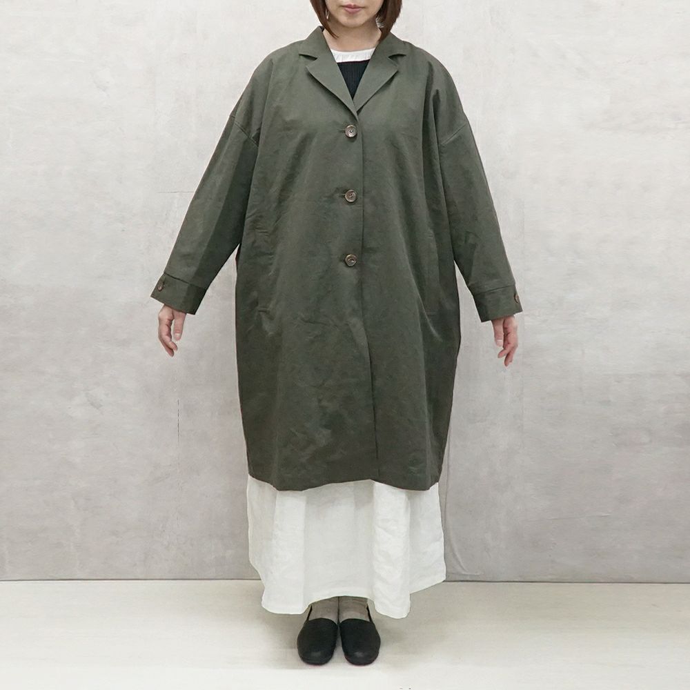 Branch m‘.,ブランチエム,ナチュラル,30代,40代,50代,60代,リネン,コットンリネン,チノ,チノクロス,テーラードコート,テーラーコート,春コート,スプリングコート,チノコート,テーラージャケット,テーラードジャケット