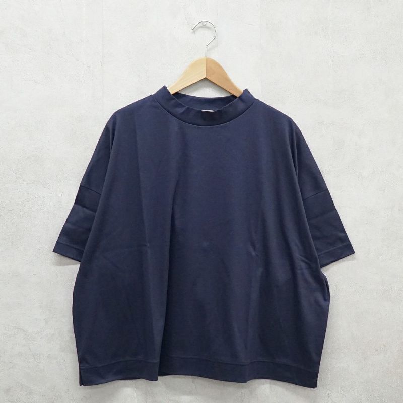Branch m‘.,ブランチエム,ナチュラル,30代,40代,50代,60代,コットン,ゆったり,綿,半袖,半袖Ｔシャツ,5分袖,5分袖Ｔシャツ,Ｔシャツ,ハイネック,