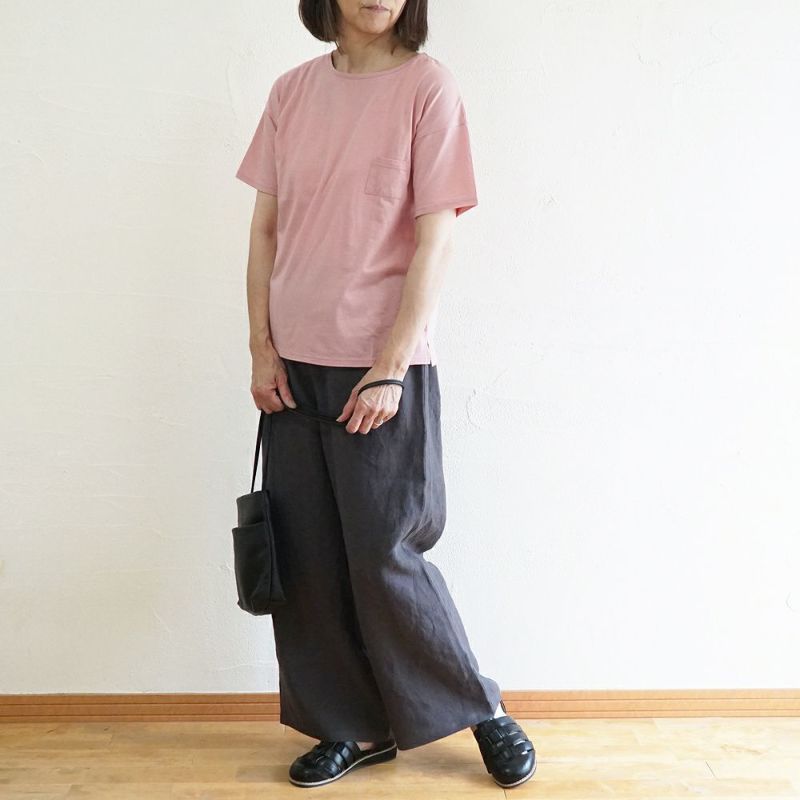 Branch m‘.,ブランチエム,ナチュラル,30代,40代,50代,60代,コットン,ゆったり,綿,半袖,半袖Ｔシャツ,Ｔシャツ,