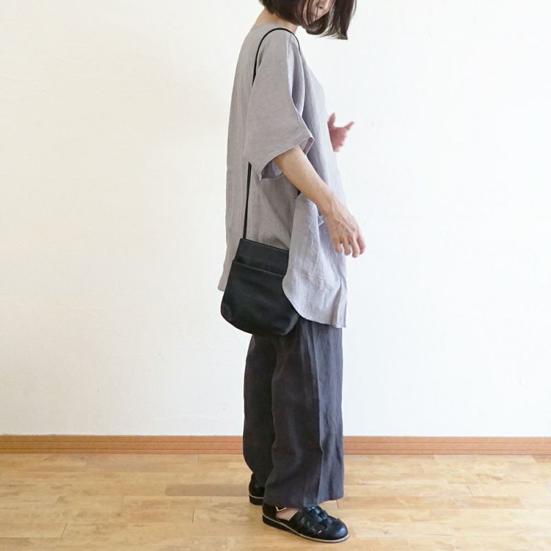 Branch m‘.,ブランチエム,ナチュラル,30代,40代,50代,60代,リネン,ゆったり,割烹着,リネン割烹着,カーディガン,リネンカーディガン,羽織,5分袖,2WAY,前後着用,エプロン,リネンエプロン