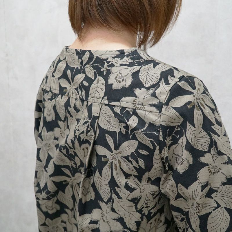 Branch m‘.,ブランチエム,ナチュラル,30代,40代,50代,60代,コットン,ゆったり,ブラウス,花柄ブラウス,プルオーバーブラウス,花柄, 