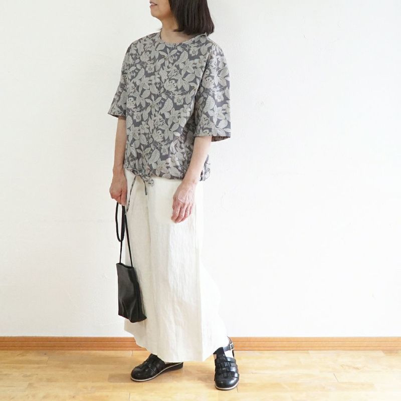 Branch m‘.,ブランチエム,ナチュラル,30代,40代,50代,60代,コットン,ゆったり,ブラウス,花柄ブラウス,プルオーバーブラウス,花柄, 