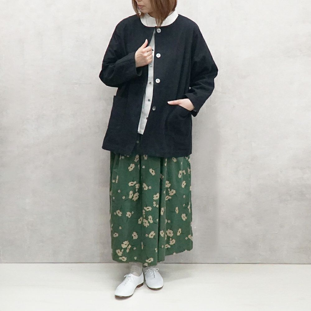 Branch m‘.,ブランチエム,ナチュラル,30代,40代,50代,60代,コットン,ゆったり,綿,リネン,コットンリネン,ジャケット,コート,ジャケットコート,ノーカラーコート,ノーカラージャケット,