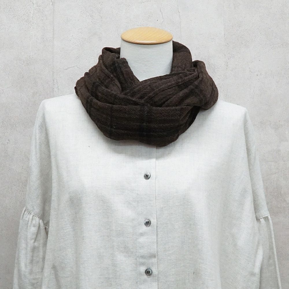 Branch m‘.,ブランチエム,ナチュラル,30代,40代,50代,60代,ゆったり,ウール,ストール,スヌード,マフラー,サークルストール,チェック,チェック柄,チェックストール,チェックスヌード,チェックマフラー