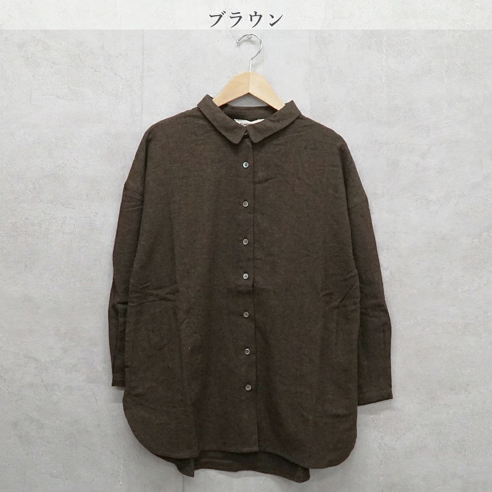Branch m‘.,ブランチエム,ナチュラル,30代,40代,50代,60代,コットン,ゆったり,綿,ブラウス,綿ブラウス,シャツ,羽織,羽織り,綿シャツ