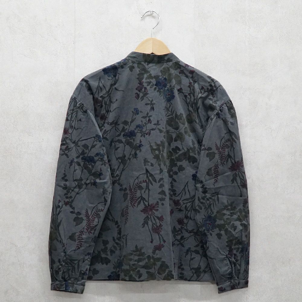 Branch m‘.,ブランチエム,ナチュラル,30代,40代,50代,60代,コットン,ゆったり,綿,コーデュロイ,細コール,ブラウス,綿ブラウス,コーデュロイブラウス,タックブラウス,花柄,花柄ブラウス,チュニック,チュニックブラウス,花柄チュニック