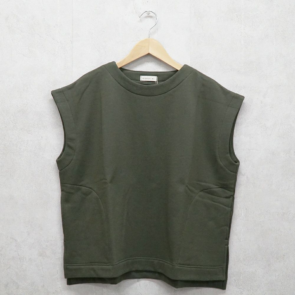 Branch m‘.,ブランチエム,ナチュラル,30代,40代,50代,60代,コットン,ゆったり,綿,裏毛,裏毛ベスト,ベスト,レイヤード,重ね着,体温調節,