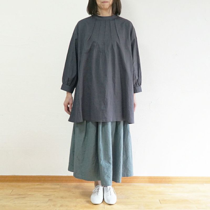 Branch m‘.,ブランチエム,ナチュラル,30代,40代,50代,60代,リネン,ゆったり,コットンリネン,コットン,綿麻,チュニック,チュニックブラウス,ブラウス,リネンブラウス,リネンチュニック,コットンリネンブラウス,コットンリネンチュニック,タックチュニック