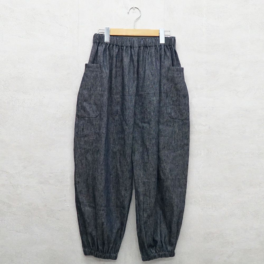 Branch m‘.,ブランチエム,ナチュラル,30代,40代,50代,60代,リネン,ゆったり,リネンデニム,もんぺ,パンツ,カーゴパンツ,ボウルパンツ,バルーンパンツ,デニム,デニムパンツ