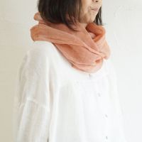 Branch m‘.,ブランチエム,ナチュラル,30代,40代,50代,60代,リネン,ゆったり,ストール,マフラー,スヌード,サークルストール, ,リネンストール 