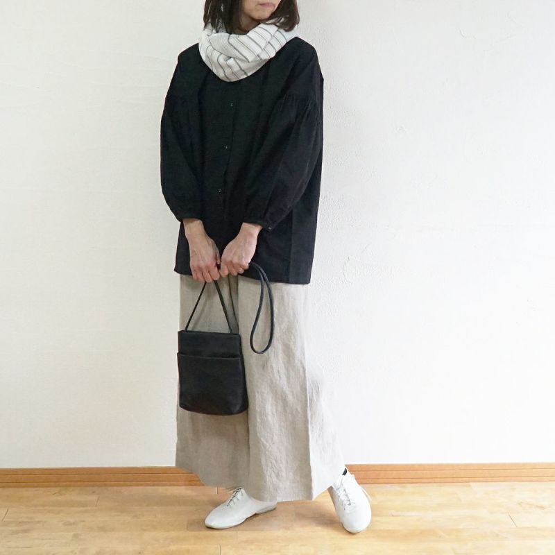 Branch m‘.,ブランチエム,ナチュラル,30代,40代,50代,60代,リネン,ゆったり,ストール,マフラー,スヌード,サークルストール,ボーダー,リネンストール 