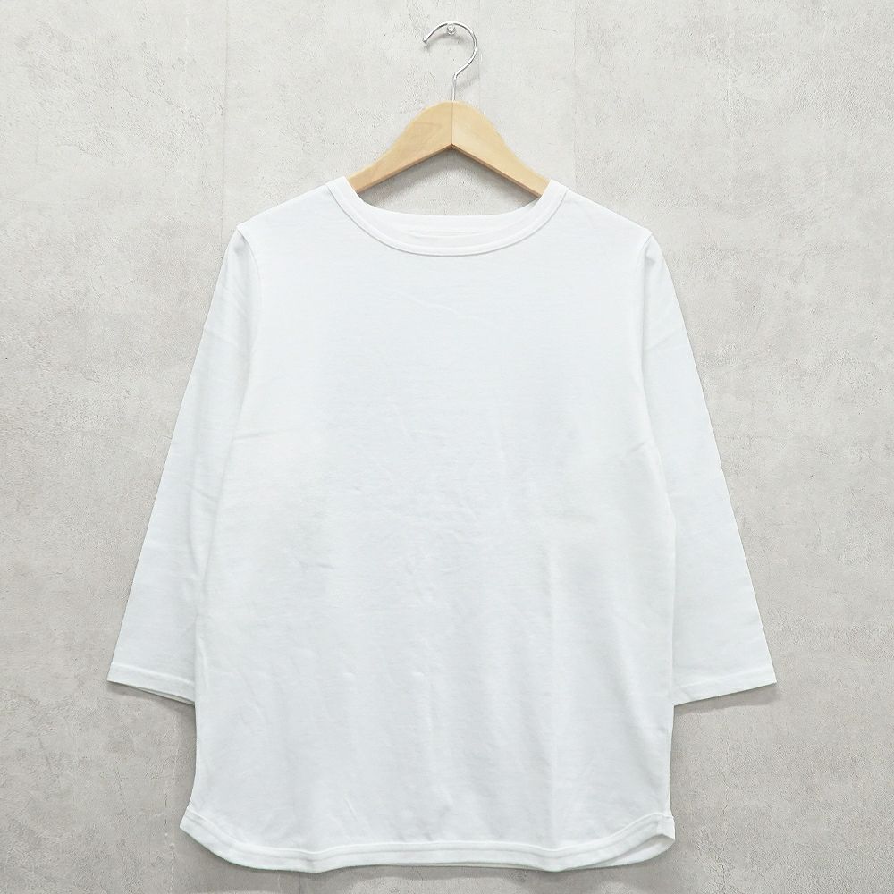 Branch m‘.,ブランチエム,ナチュラル,30代,40代,50代,60代, ,ゆったり,コットン,綿,7分袖,カットソー,インナー,Tシャツ,7分袖Tシャツ