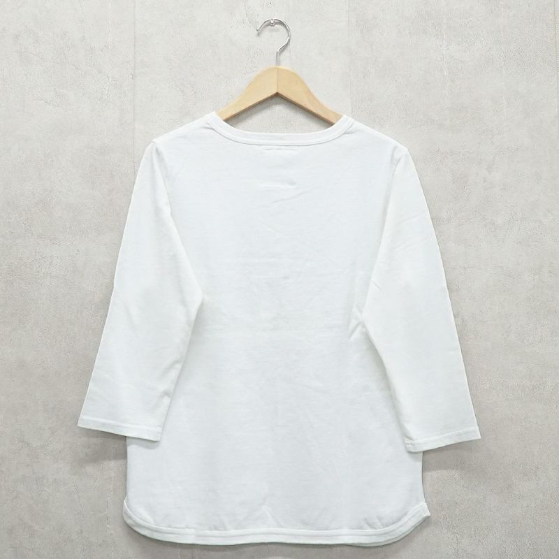 Branch m‘.,ブランチエム,ナチュラル,30代,40代,50代,60代, ,ゆったり,コットン,綿,7分袖,カットソー,インナー,Tシャツ,7分袖Tシャツ