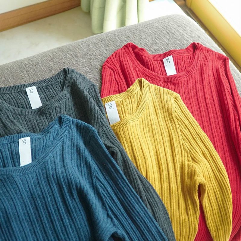 Branch m‘.,ブランチエム,ナチュラル,30代,40代,50代,60代, ,ゆったり,コットン,綿,クルーネック,テレコ,ランダムテレコ, 