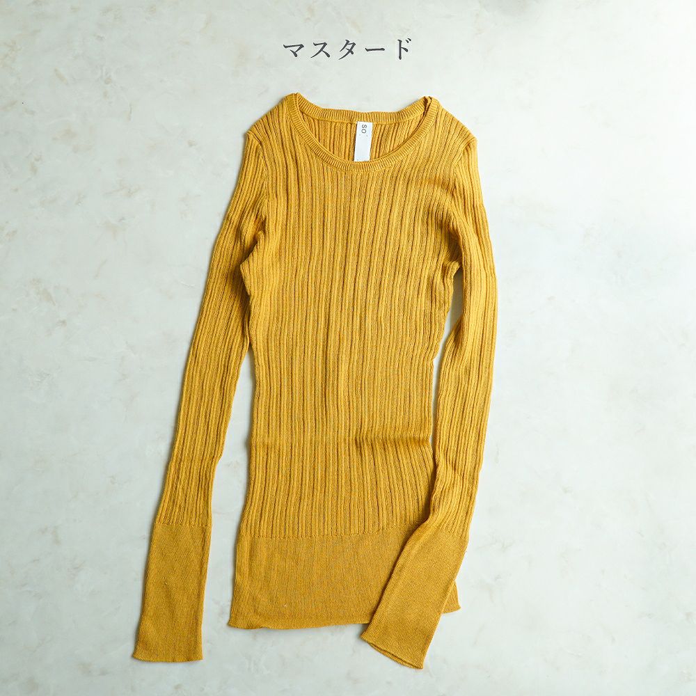 Branch m‘.,ブランチエム,ナチュラル,30代,40代,50代,60代, ,ゆったり,コットン,綿,クルーネック,テレコ,ランダムテレコ, 