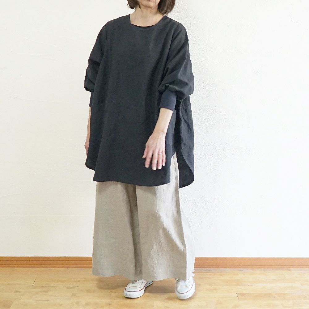 Branch m‘.,ブランチエム,ナチュラル,30代,40代,50代,60代,リネン,ゆったり,割烹着,リネン割烹着,エプロン,リブ袖