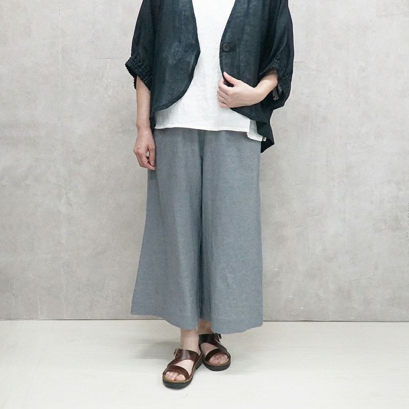 Branch m‘.,ブランチエム,ナチュラル,30代,40代,50代,60代,リネン,ゆったり,ワイドパンツ,リネンワイドパンツ,リネンパンツ,パンツ,