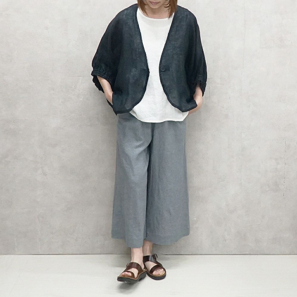 Branch m‘.,ブランチエム,ナチュラル,30代,40代,50代,60代,リネン,ゆったり,ワイドパンツ,リネンワイドパンツ,リネンパンツ,パンツ,