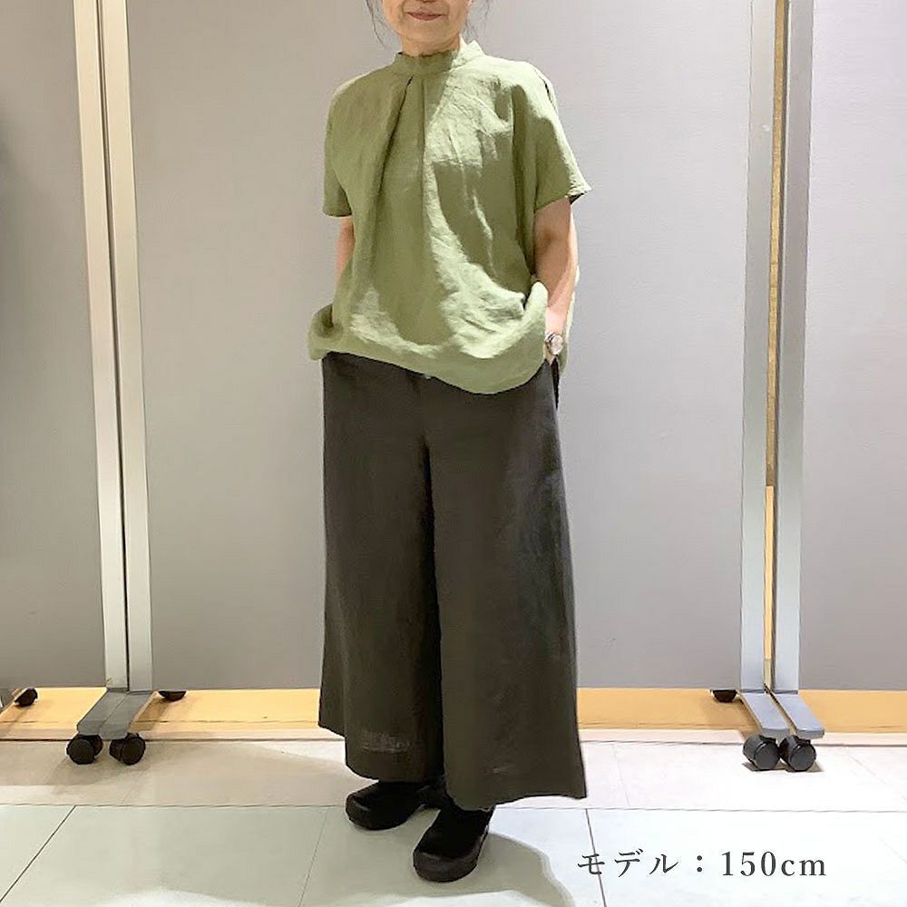 Branch m‘.,ブランチエム,ナチュラル,30代,40代,50代,60代,リネン,ゆったり,ワイドパンツ,リネンワイドパンツ,リネンパンツ,パンツ,