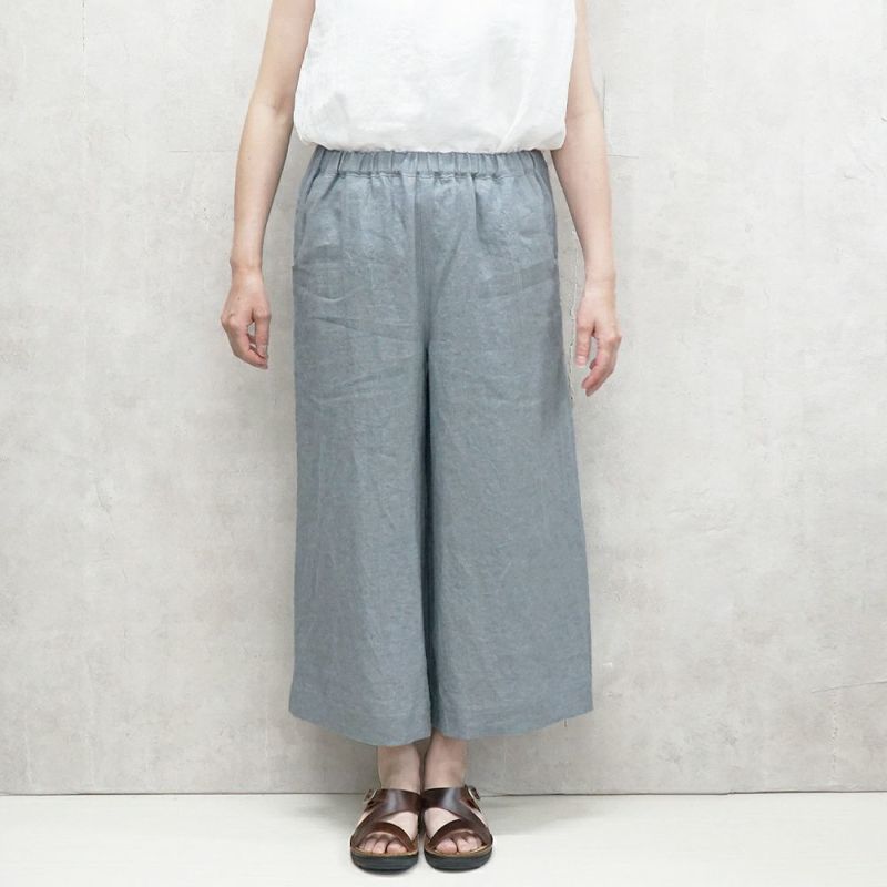 Branch m‘.,ブランチエム,ナチュラル,30代,40代,50代,60代,リネン,ゆったり,ワイドパンツ,リネンワイドパンツ,リネンパンツ,パンツ,