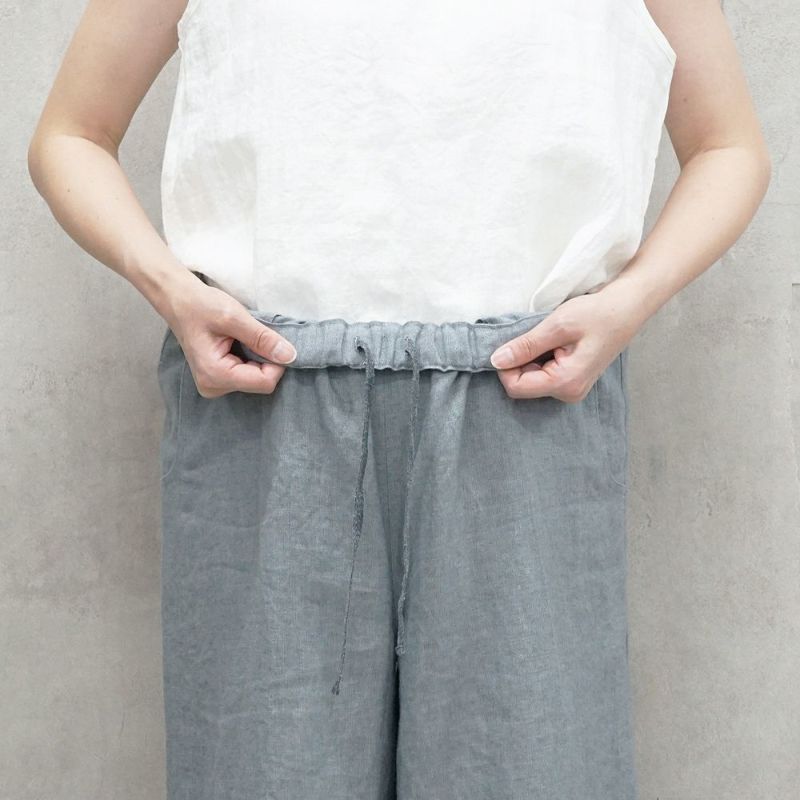 Branch m‘.,ブランチエム,ナチュラル,30代,40代,50代,60代,リネン,ゆったり,ワイドパンツ,リネンワイドパンツ,リネンパンツ,パンツ,