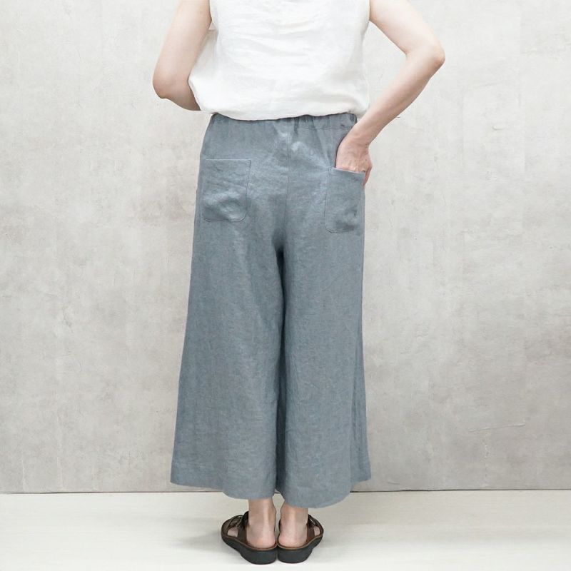 Branch m‘.,ブランチエム,ナチュラル,30代,40代,50代,60代,リネン,ゆったり,ワイドパンツ,リネンワイドパンツ,リネンパンツ,パンツ,