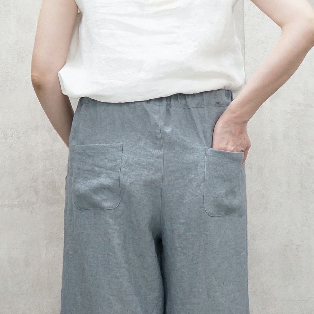 Branch m‘.,ブランチエム,ナチュラル,30代,40代,50代,60代,リネン,ゆったり,ワイドパンツ,リネンワイドパンツ,リネンパンツ,パンツ,