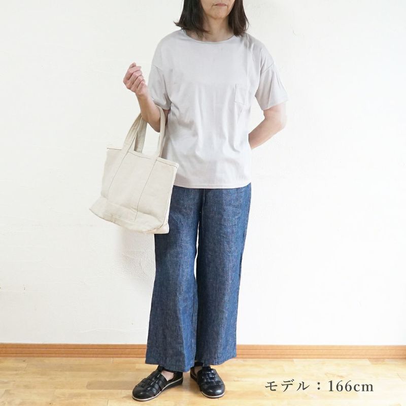 Branch m‘.,ブランチエム,ナチュラル,30代,40代,50代,60代,コットン,ゆったり,綿,半袖,半袖Ｔシャツ,Ｔシャツ,カットソー