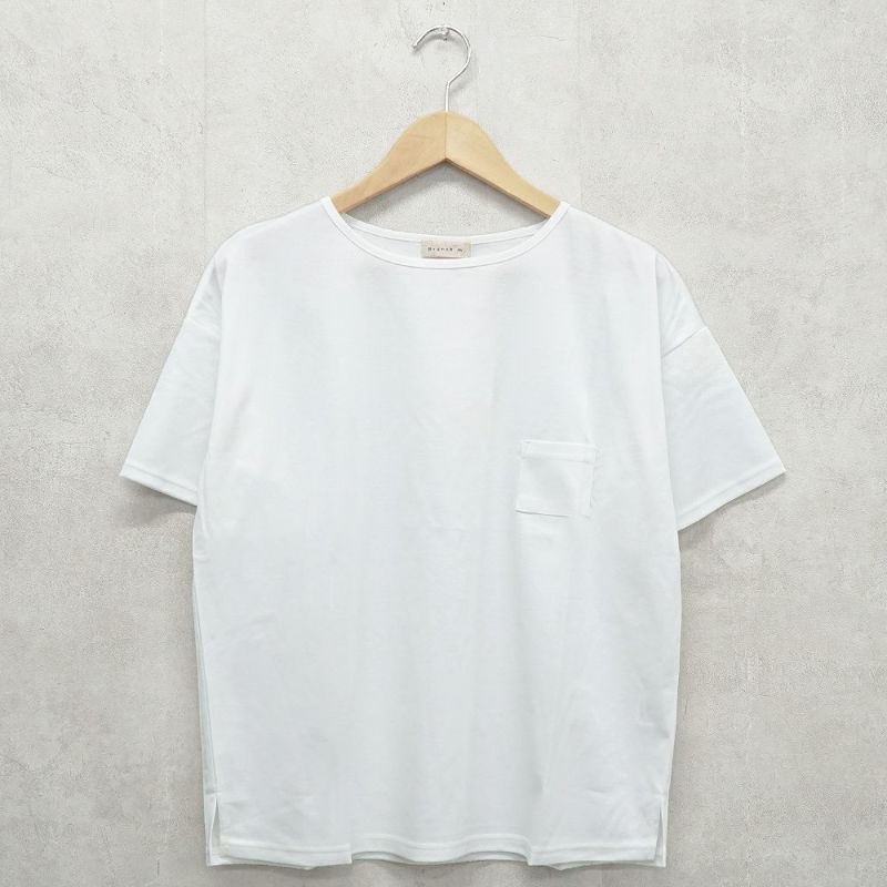 Branch m‘.,ブランチエム,ナチュラル,30代,40代,50代,60代,コットン,ゆったり,綿,半袖,半袖Ｔシャツ,Ｔシャツ,カットソー