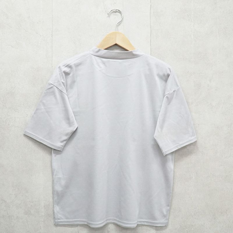 Branch m‘.,ブランチエム,ナチュラル,30代,40代,50代,60代,コットン,ゆったり,綿,半袖,半袖Ｔシャツ,Ｔシャツ,カットソー,ハイネック,モックネック,モックネックTシャツ,５分袖,５分袖Tシャツ