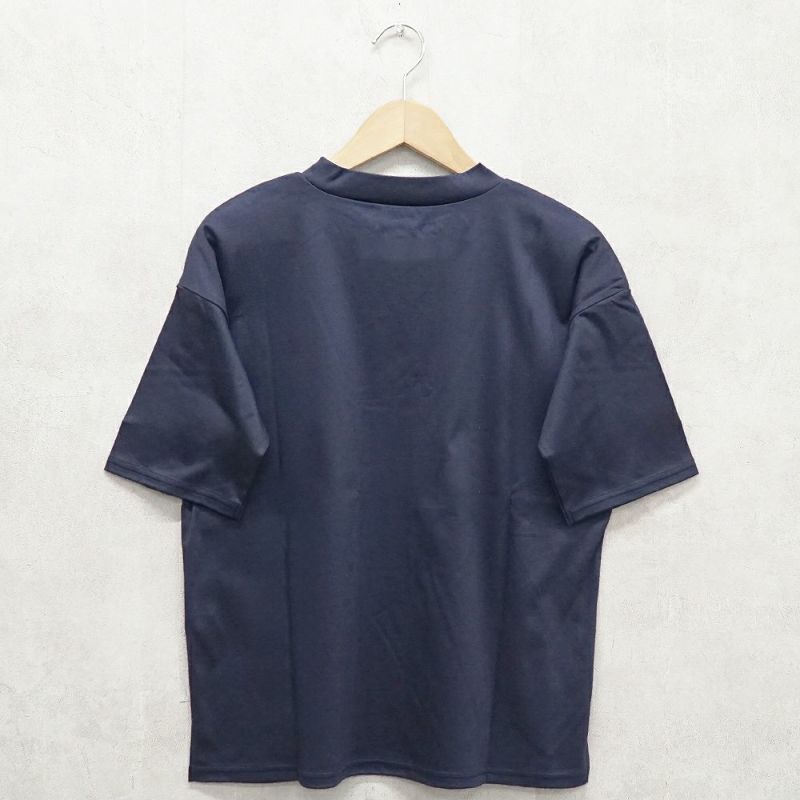 Branch m‘.,ブランチエム,ナチュラル,30代,40代,50代,60代,コットン,ゆったり,綿,半袖,半袖Ｔシャツ,Ｔシャツ,カットソー,ハイネック,モックネック,モックネックTシャツ,５分袖,５分袖Tシャツ