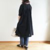 Branch m‘.,ブランチエム,ナチュラル,30代,40代,50代,60代,リネン,ゆったり,コットンリネン,コットン,綿麻,ワンピース,ギャザーワンピース,羽織ワンピース,５分袖,５分袖ワンピース,羽織
