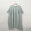 Branch m‘.,ブランチエム,ナチュラル,30代,40代,50代,60代,リネン,ゆったり,コットンリネン,コットン,綿麻,ワンピース,ギャザーワンピース,羽織ワンピース,５分袖,５分袖ワンピース,羽織